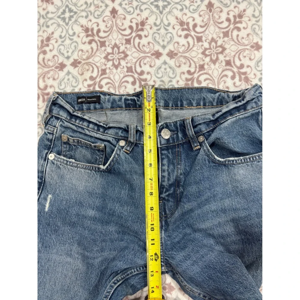 True Religion Rocco Relaxed Skinny Jeans Mens 31 Medium Wash Blue Denim 100 Cott